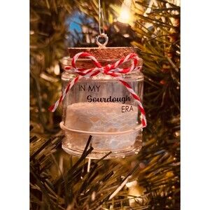 Personalized Sourdough Starter Ornament Christmas Birthday Gift Bread Lover